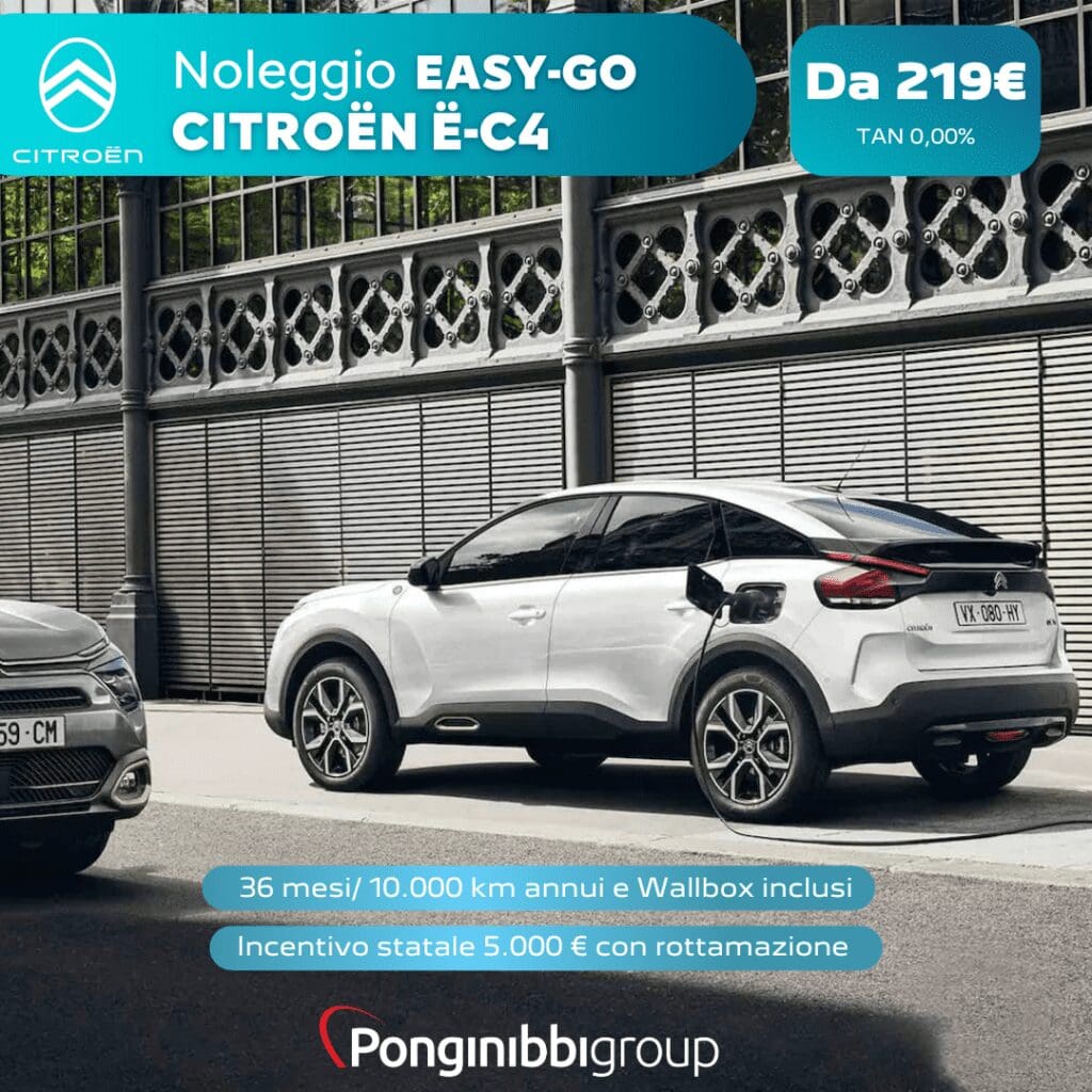 promo Citroen easy go eC4 da Ponginibbi Group